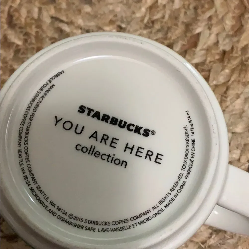 Starbucks California Mug You Are Here YAH Collection Coffee Cup 14 oz Ceramic